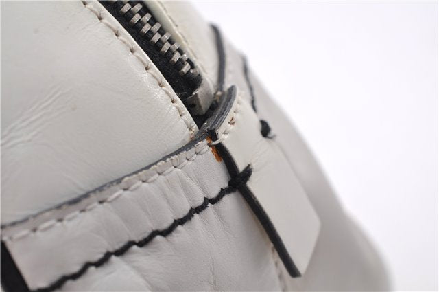 Authentic PRADA Vintage Leather Shoulder Hand Bag Purse White 1877G