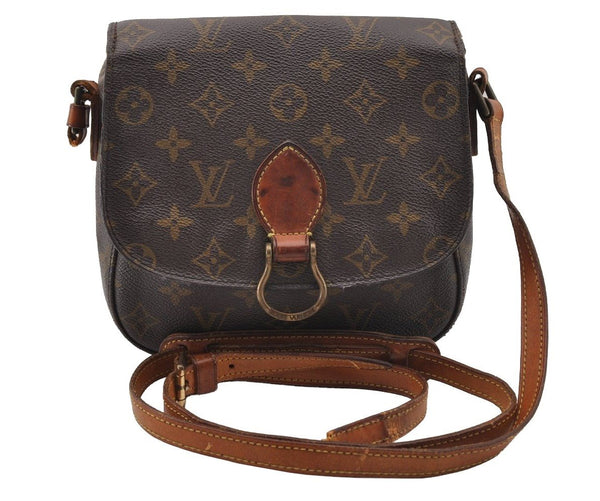 Authentic Louis Vuitton Monogram Saint Cloud MM M51243 Shoulder Bag Junk 1877I