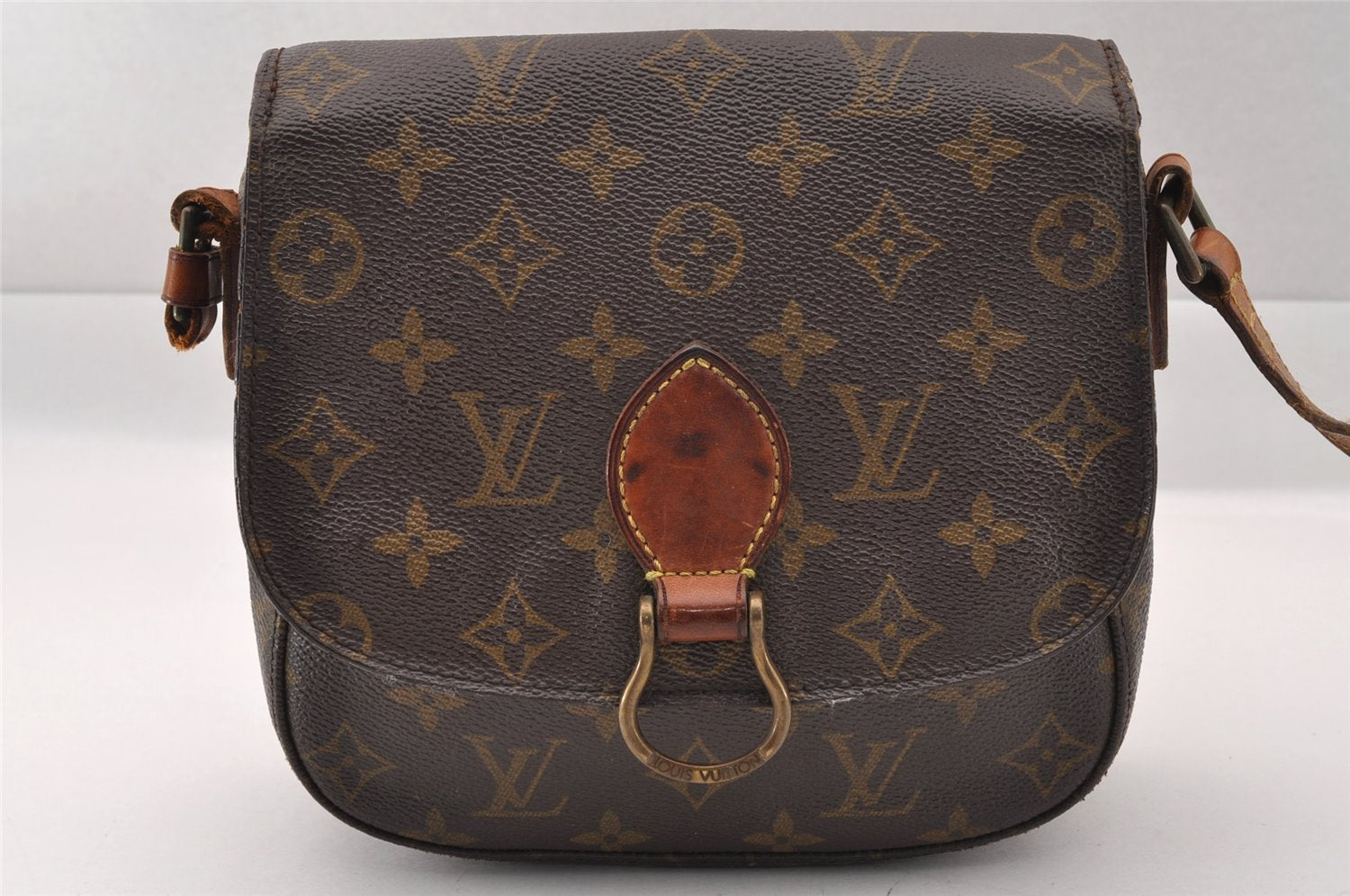 Authentic Louis Vuitton Monogram Saint Cloud MM M51243 Shoulder Bag Junk 1877I