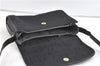 Authentic GUCCI Shoulder Cross Body Bag Purse Canvas Leather Black 1878D