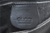 Authentic GUCCI Shoulder Cross Body Bag Purse Canvas Leather Black 1878D