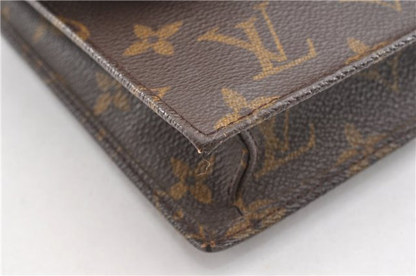 Authentic Louis Vuitton Monogram Pochette Rabat Clutch Hand Bag M51940 LV 1878G