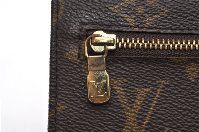 Authentic Louis Vuitton Monogram Pochette Rabat Clutch Hand Bag M51940 LV 1878G