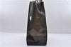 Authentic GUCCI Clear Bamboo Tote Hand Bag Vinyl Leather Black 1879D