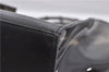 Authentic GUCCI Clear Bamboo Tote Hand Bag Vinyl Leather Black 1879D