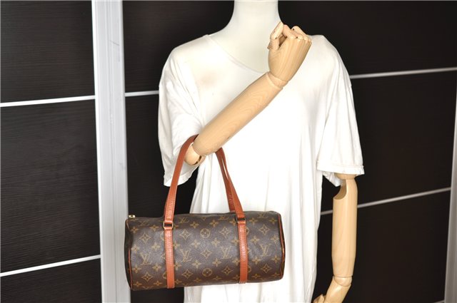 Authentic Louis Vuitton Monogram Papillon 30 Hand Bag Old Model LV Junk 1879G