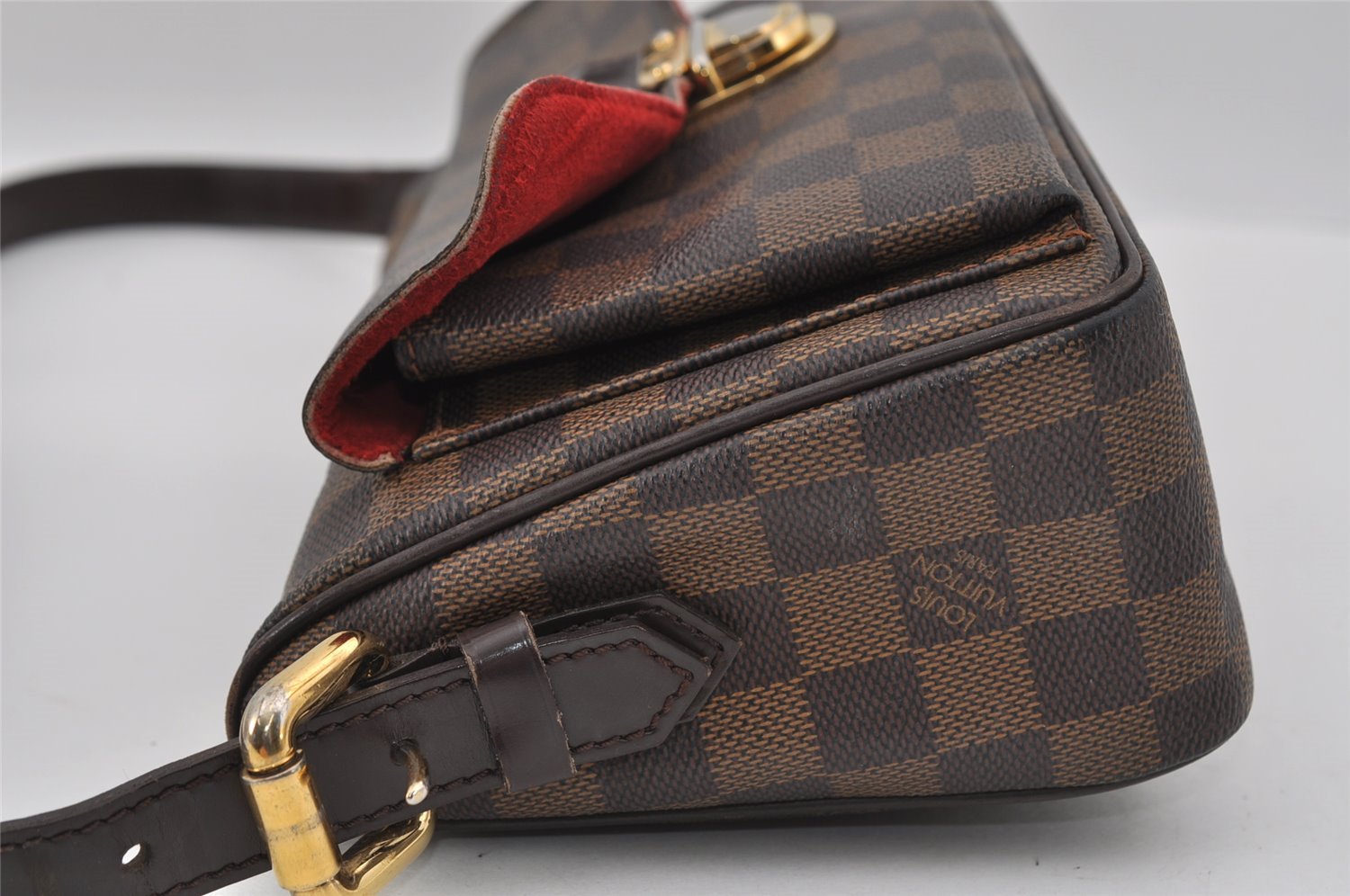 Authentic Louis Vuitton Damier Ravello GM Shoulder Bag N60006 LV 1879I