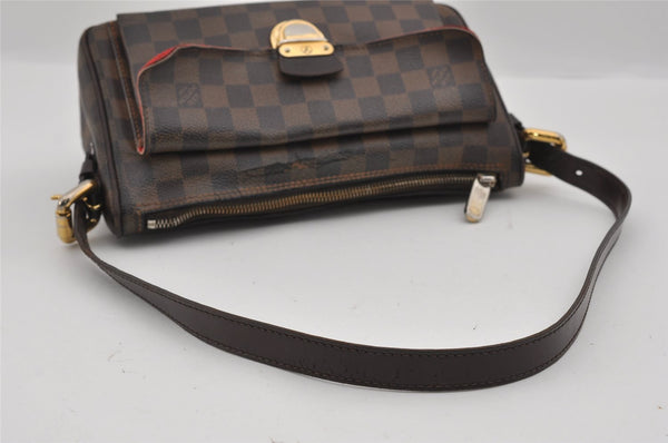 Authentic Louis Vuitton Damier Ravello GM Shoulder Bag N60006 LV 1879I