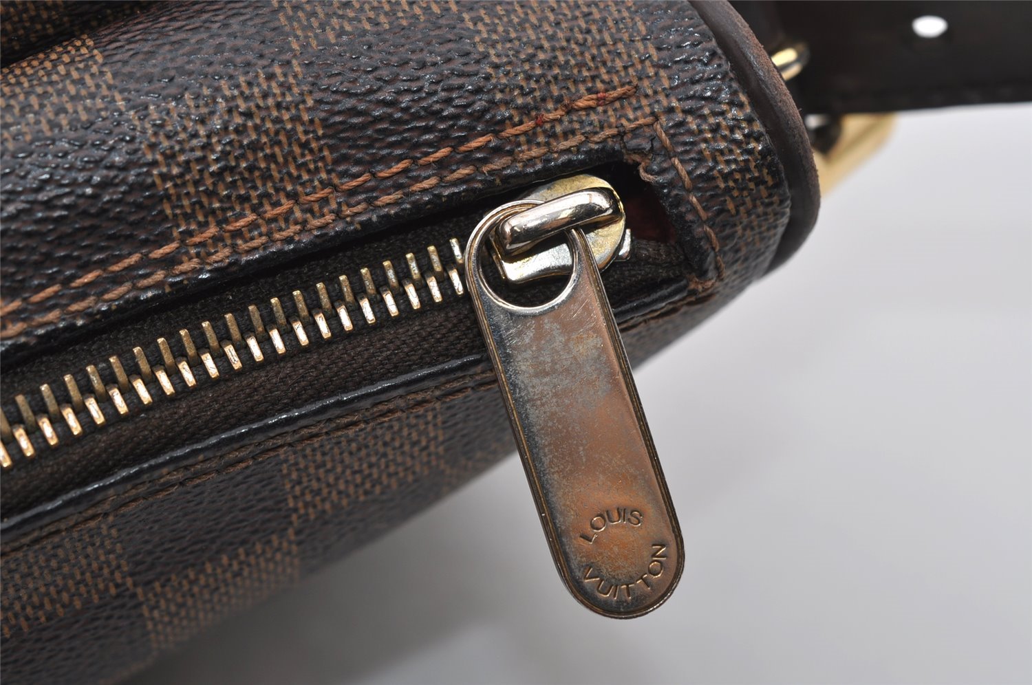 Authentic Louis Vuitton Damier Ravello GM Shoulder Bag N60006 LV 1879I