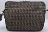 Authentic FENDI Zucchino Shoulder Cross Body Bag Canvas Leather Brown 1880D