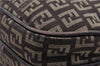 Authentic FENDI Zucchino Shoulder Cross Body Bag Canvas Leather Brown 1880D