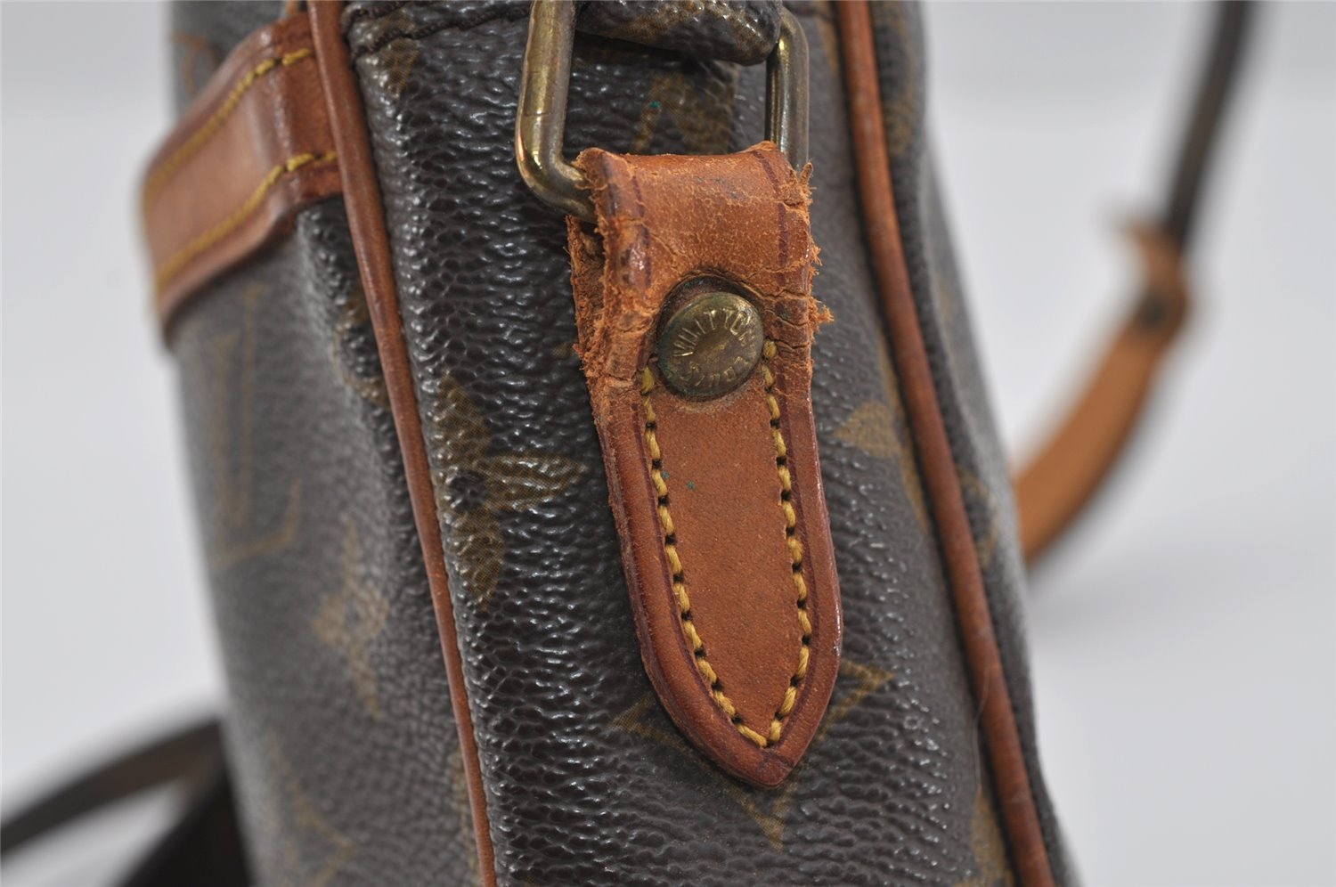 Authentic Louis Vuitton Monogram Danube Shoulder Cross Body Bag M45266 LV 1880I