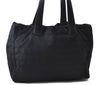 Authentic CHANEL New Travel Line Shoulder Tote Bag Nylon Leather Black 1882D