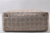 Authentic CHANEL New Travel Line Shoulder Hand Bag Nylon Leather Beige 1883D