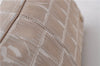 Authentic CHANEL New Travel Line Shoulder Hand Bag Nylon Leather Beige 1883D