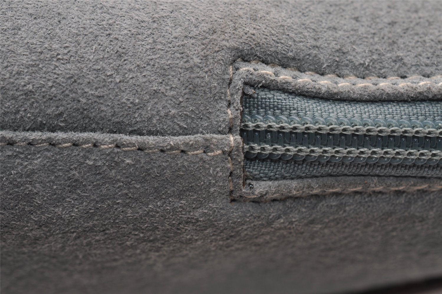 Authentic GUCCI Bamboo 2way Hand Shoulder Crossbody Bag Suede Leather Blue 1883I