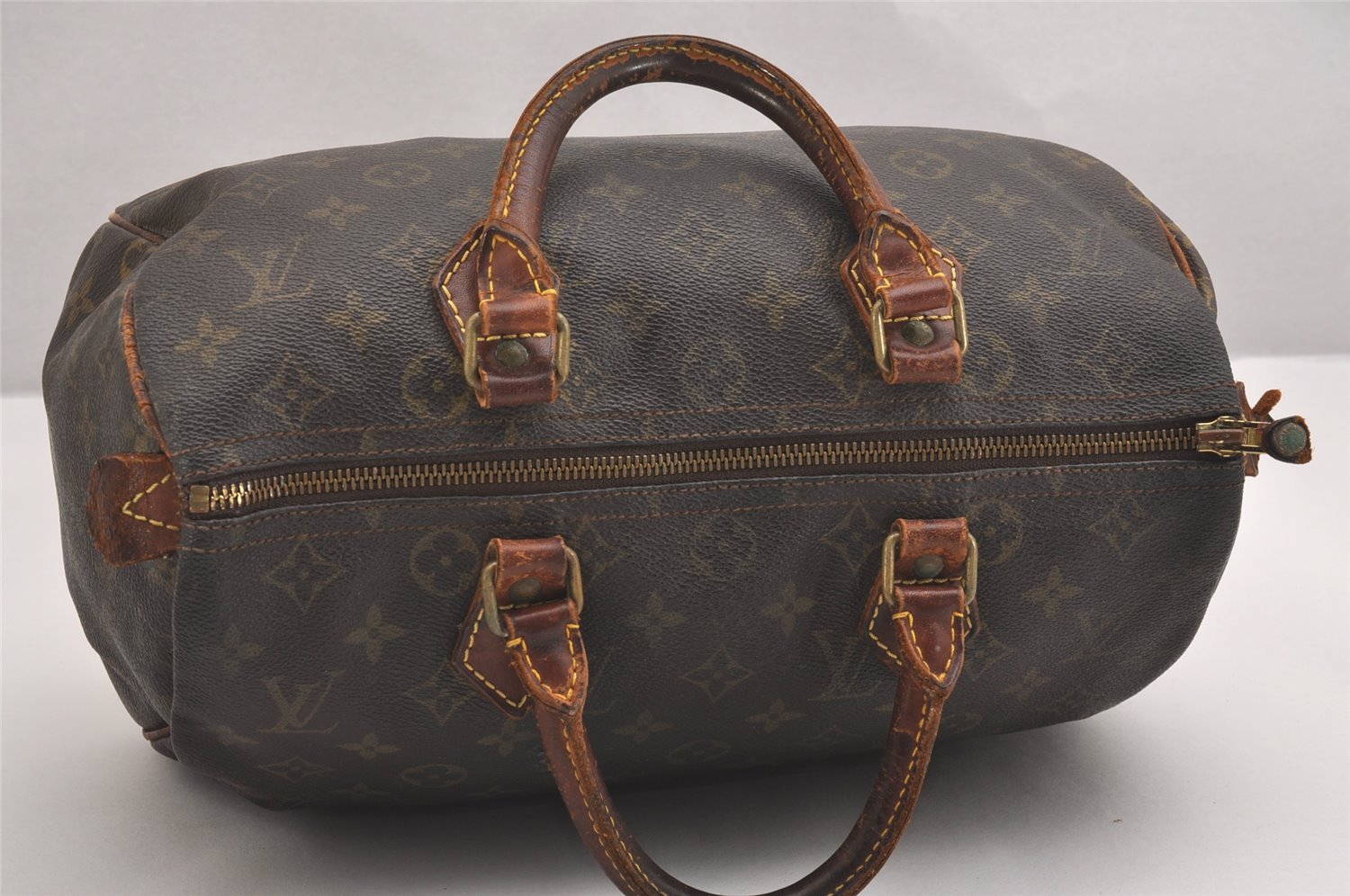 Authentic Louis Vuitton Monogram Speedy 30 Hand Boston Bag Old Model LV 1884I