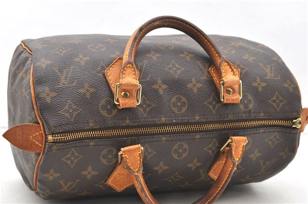 Authentic Louis Vuitton Monogram Speedy 30 Hand Bag M41526 LV Junk 1886D