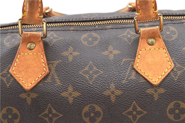 Authentic Louis Vuitton Monogram Speedy 30 Hand Bag M41526 LV Junk 1886D