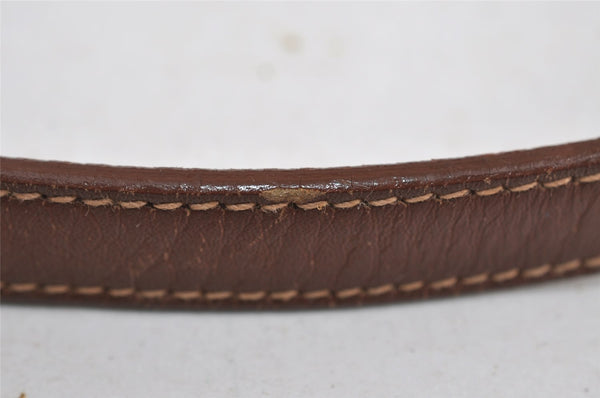 Authentic GUCCI Micro GG PVC Leather Shoulder Cross Body Bag Black Junk 1886I