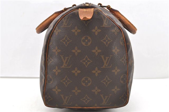 Authentic Louis Vuitton Monogram Speedy 30 Hand Bag M41526 LV 1887D