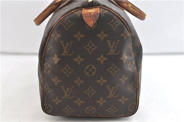 Authentic Louis Vuitton Monogram Speedy 30 Hand Bag M41526 LV 1888D