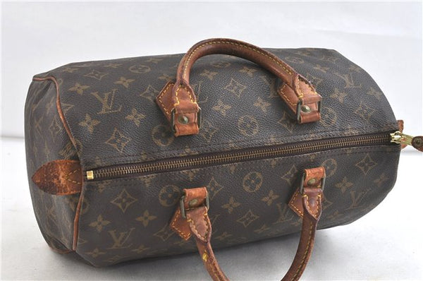 Authentic Louis Vuitton Monogram Speedy 30 Hand Bag M41526 LV 1888D