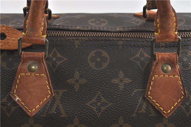 Authentic Louis Vuitton Monogram Speedy 30 Hand Bag M41526 LV 1888D