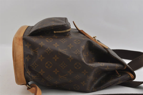 Authentic Louis Vuitton Monogram Montsouris GM Backpack M51135 LV 1888I