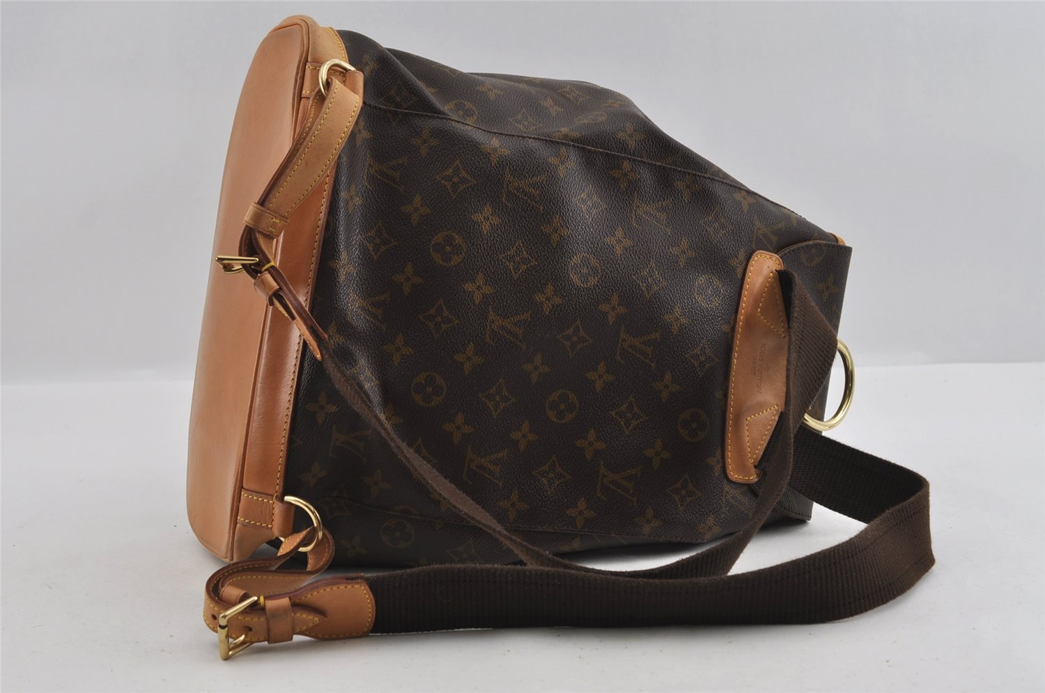 Authentic Louis Vuitton Monogram Montsouris GM Backpack M51135 LV 1888I
