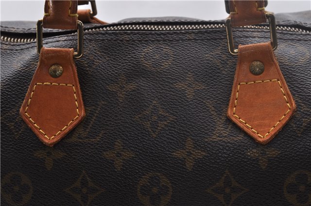 Authentic Louis Vuitton Monogram Speedy 30 Hand Bag M41526 LV 1889D