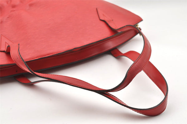 Auth Louis Vuitton Epi Saint Jacques Shopping Shoulder Bag Red M52267 LV 1890I