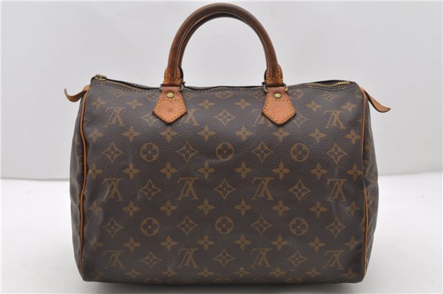 Authentic Louis Vuitton Monogram Speedy 30 Hand Bag M41526 LV Junk 1891D