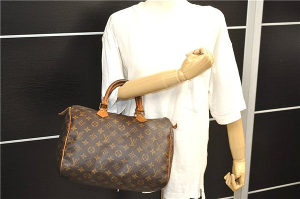 Authentic Louis Vuitton Monogram Speedy 30 Hand Bag M41526 LV Junk 1891D