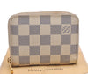 Authentic Louis Vuitton Damier Azur Zippy Coin Purse Wallet N63069 LV 1891I