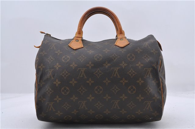 Authentic Louis Vuitton Monogram Speedy 30 Hand Bag M41526 LV 1892D