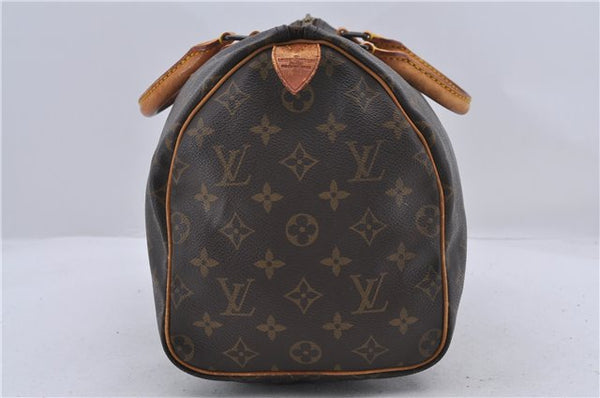 Authentic Louis Vuitton Monogram Speedy 30 Hand Bag M41526 LV 1892D