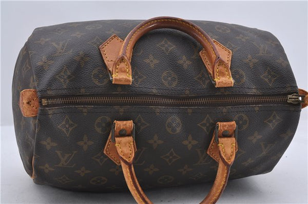 Authentic Louis Vuitton Monogram Speedy 30 Hand Bag M41526 LV 1892D