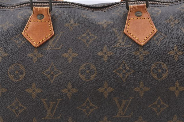 Authentic Louis Vuitton Monogram Speedy 30 Hand Bag M41526 LV 1892D