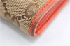 Authentic GUCCI Long Wallet Purse GG Canvas Leather 291099 Brown Orange 1892G