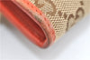 Authentic GUCCI Long Wallet Purse GG Canvas Leather 291099 Brown Orange 1892G