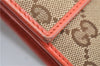 Authentic GUCCI Long Wallet Purse GG Canvas Leather 291099 Brown Orange 1892G