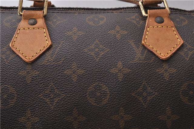 Authentic Louis Vuitton Monogram Speedy 30 Hand Bag M41526 LV 1894D