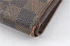 Authentic Louis Vuitton Damier Porte Tresor Etui Papier Wallet N61202 Junk 1894G