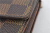 Authentic Louis Vuitton Damier Porte Tresor Etui Papier Wallet N61202 Junk 1894G