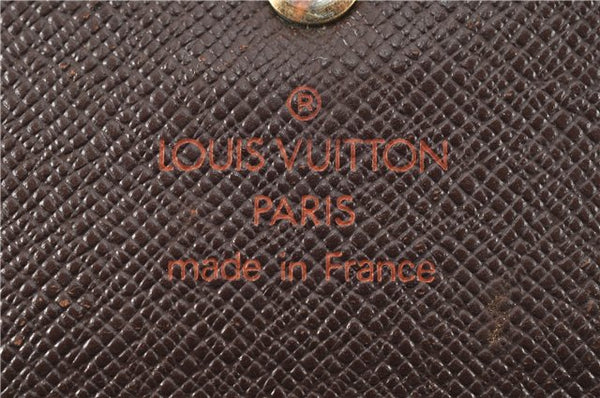 Authentic Louis Vuitton Damier Porte Tresor Etui Papier Wallet N61202 Junk 1894G