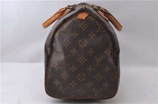 Authentic Louis Vuitton Monogram Speedy 30 Hand Bag M41526 LV 1895D