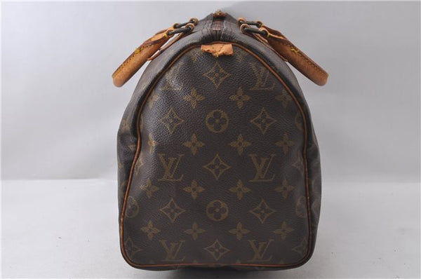 Authentic Louis Vuitton Monogram Speedy 30 Hand Bag M41526 LV 1895D