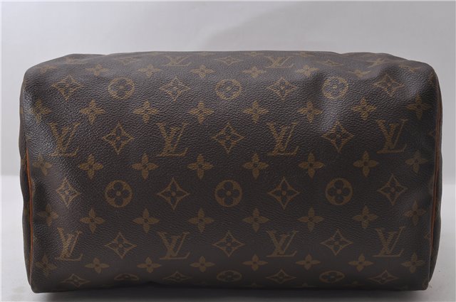 Authentic Louis Vuitton Monogram Speedy 30 Hand Bag M41526 LV 1895D