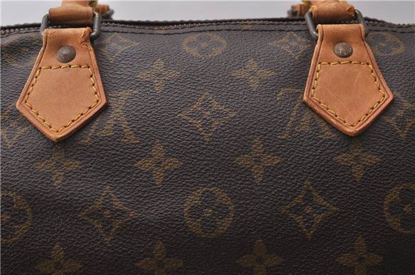 Authentic Louis Vuitton Monogram Speedy 30 Hand Bag M41526 LV 1895D